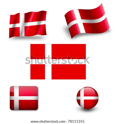 stock photo : Denmark flag