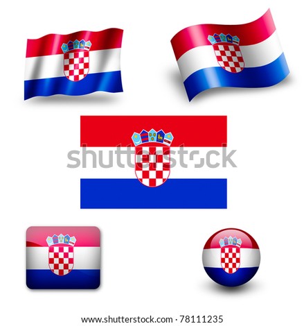 stock photo : Croatia flag