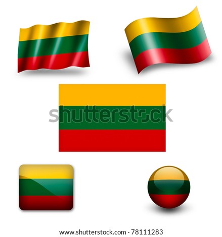 stock photo : Lithuania flag