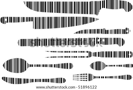 barcode vector art. stock vector : Bar code