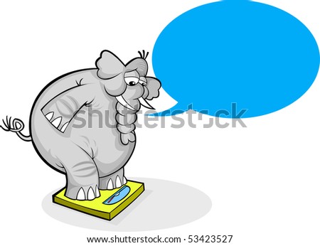 cartoon fat elephant