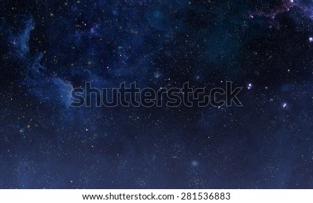 Beautiful night sky. Elements of this image furnished by NASA