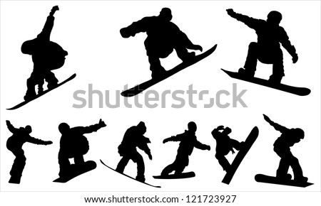 Snowboarding - vector