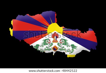 Boundaries Of Asia. Tibet+map+asia