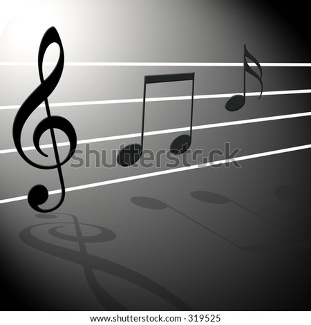 music notes. stock photo : Music Notes