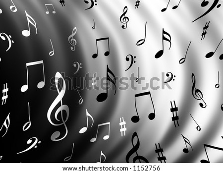 musical notes background. a music notes background
