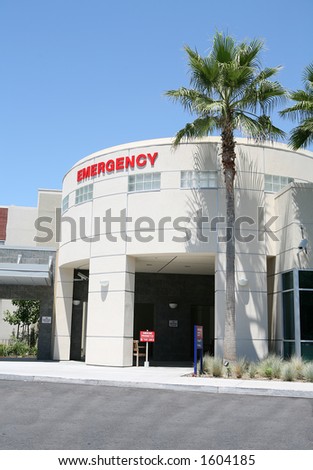 Emergency entrance at a hospital