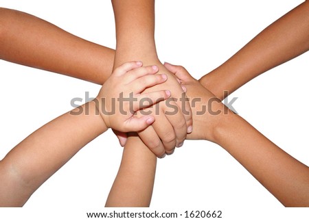 family holding hands clip art