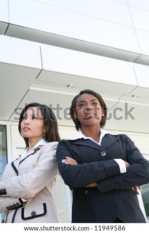 A successful business team of diverse women