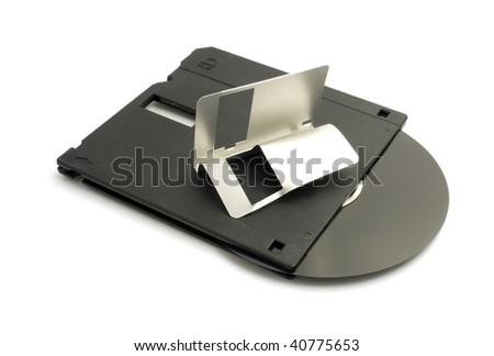 broken floppy disk