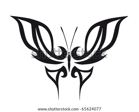 Abstract Tattoo - A Magic Butterfly Stock Vector 65624077 Abstract Tattoo - A Magic Butterfly Stock Vector 65624077