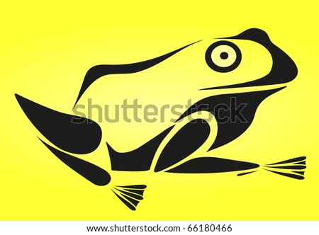 stock vector : vector tattoo - frog