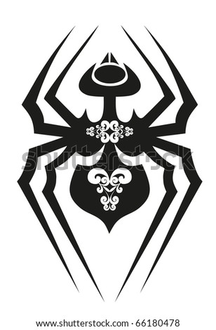 tattoo spider. black tattoo - spider
