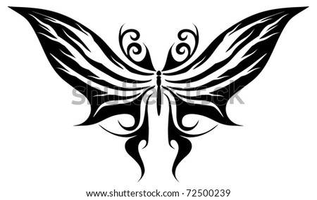 Tattoo black butterfly Save to a lightbox Please Login