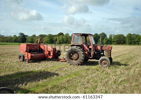 vintage tractors at an agricultural show in county wicklow ireland