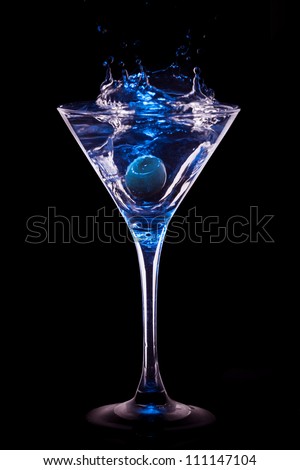 colourful coctail on the black background colourful coctail on the black background