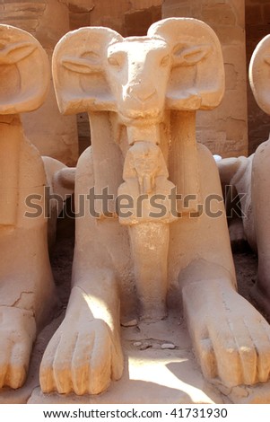 Ram-Headed Sphinx at Karnak
