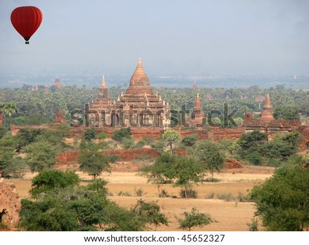 Hot Air Ballooning Over Bagan, Myanmar