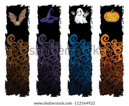 halloween banner, standard size as vertical banner size (skycraper) 160 x 600.