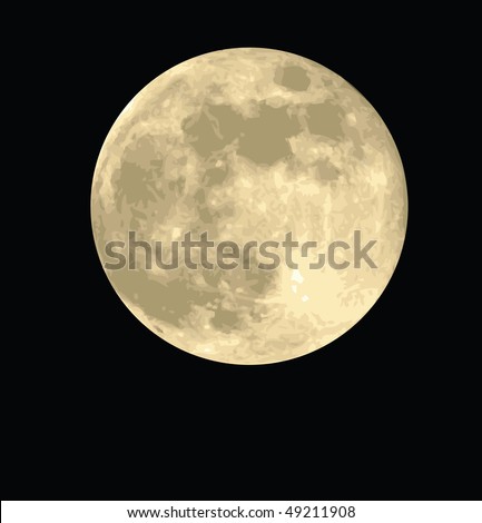 Full Moon Vector - 49211908 : Shutterstock