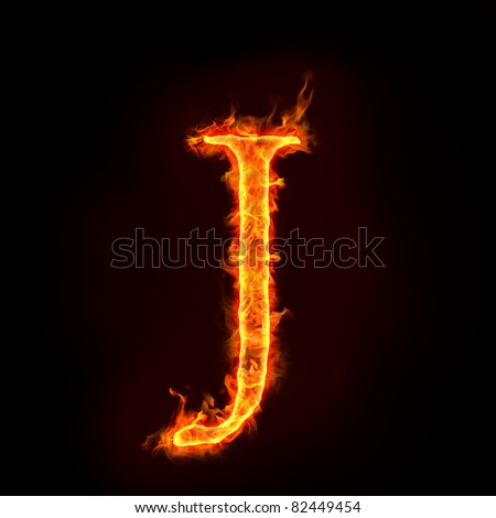 Alphabet Flame Letters