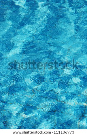 Water background vertical format. Focus in the middle