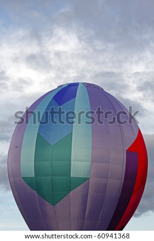 SUSSEX, CANADA - SEPTEMBER 12: A multicolored arrow hot air balloon at the 2010 Atlantic International Balloon Fiesta on September 12, 2010 in Sussex, Canada.