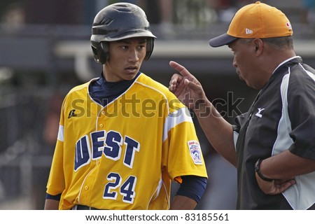 Bangor, Maine - August 20: Kolten Yamaguchi Of Hilo, Hawaii Listens To Kaha Wong At The Senior