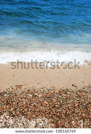 Pebble stone beach
