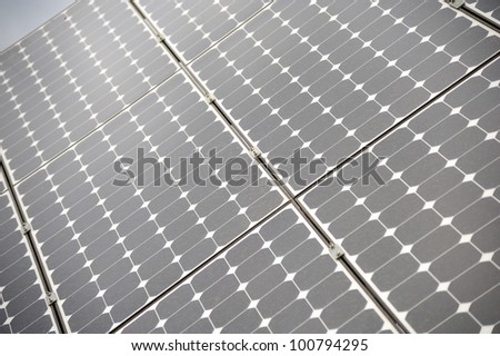 Solar panels allow the production of clean energy