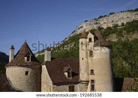 Autoire is a pretty medieval village in Perigord, France