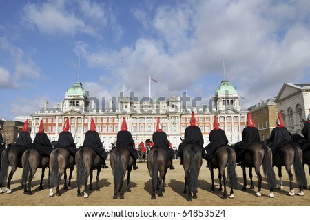 Horse Guards Parade with Old Admiralty building