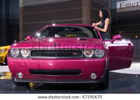 CHICAGO, IL - FEBRUARY 21: Dodge Challenger model 2010 at the International auto-show, February 21, 2010 in Chicago, IL