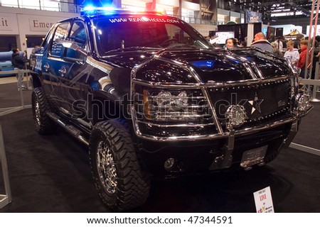 CHICAGO, IL - FEBRUARY 21: Police Truck model 2010 at the International auto-show, February 21, 2010 in Chicago, IL
