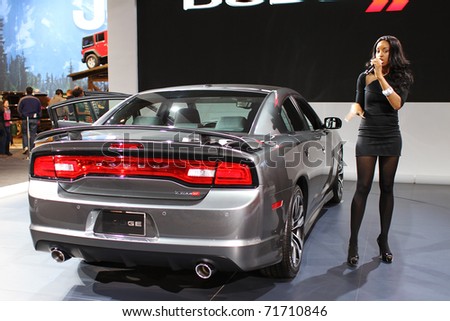 CHICAGO, IL - FEBRUARY 20: Dodge Charger model 2011 at the International auto-show on February 20, 2011 in Chicago, IL