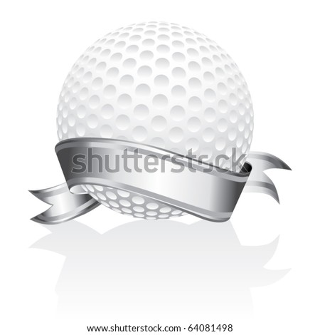 golf ball vector. stock vector : Golf ball