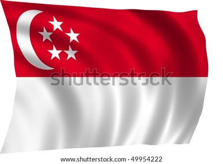 Singapore Flag Picture on Of Singapore Close Up Singapore Skyline Reflected Find Similar Images
