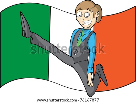 Cartoon Irish Dancer