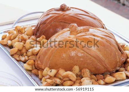 Italian Pork Ham Roasted in a Bread cover, as seen in Florence during a wedding ceremony