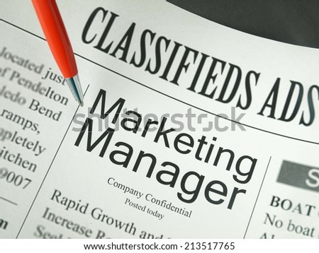 Marketing Manager (Classified Ads)