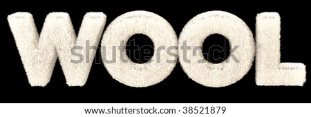 wool text written in furry sheep style