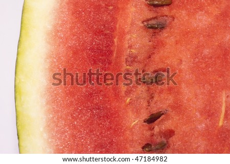 Detail of Water Melon - The melon itself is a delight in the summers