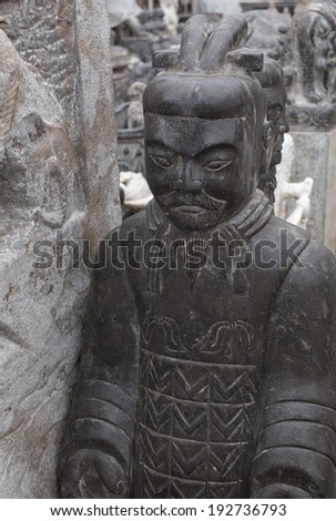 Antique statue in Panjiayuan antique market, Beijing, China
