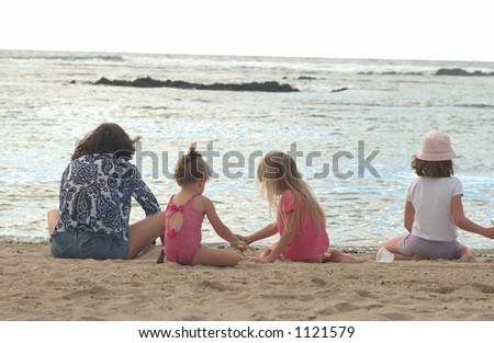 Family on Beach - Hawaii