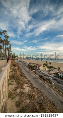 SANTA MONICA - MARCH 9: the beach on March 9, 2014 in Santa Monica. Santa Monica is a beachfront city in western Los Angeles County, California, United States.