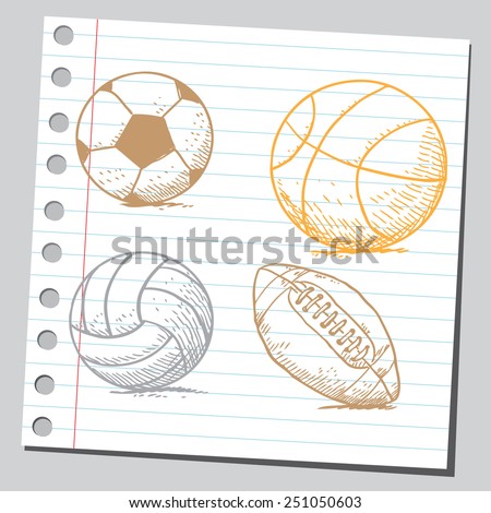 Sport balls (basket ball, volley ball and soccer ball)