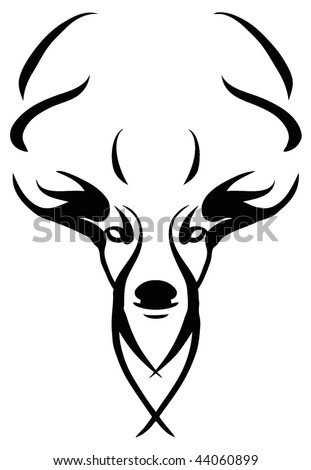 Tribal Deer Tattoo