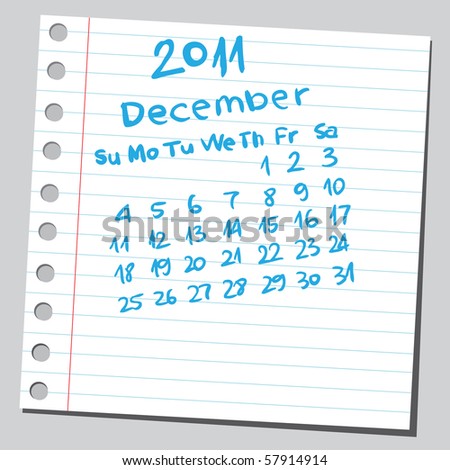 2011 december calendar. quot;December 2011quot;