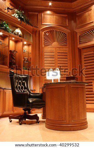 Executive Office Chair and Desk