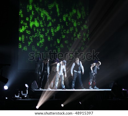 BEIJING - MARCH 17: The Backstreet Boys perform on stage during \
